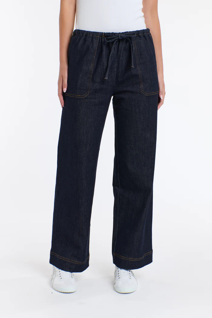 Misha Drawcord Denim Pants