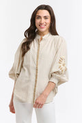 Stripe Embroidered Clara Shirt