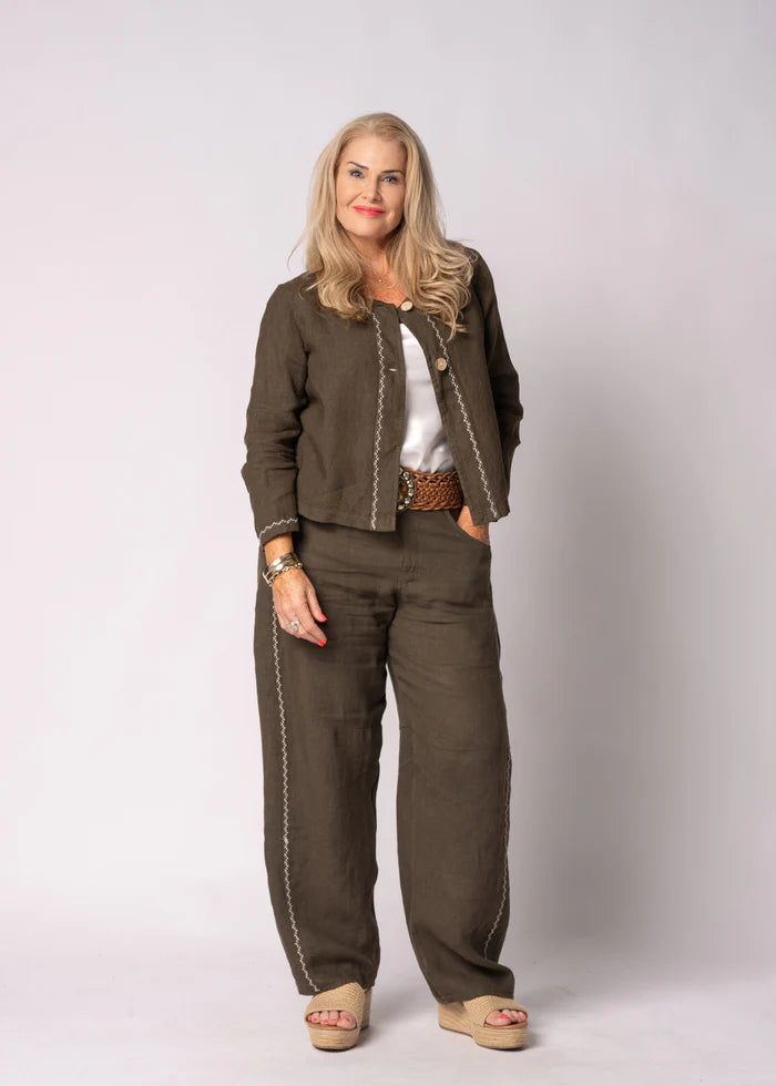 Teresa Linen Jacket