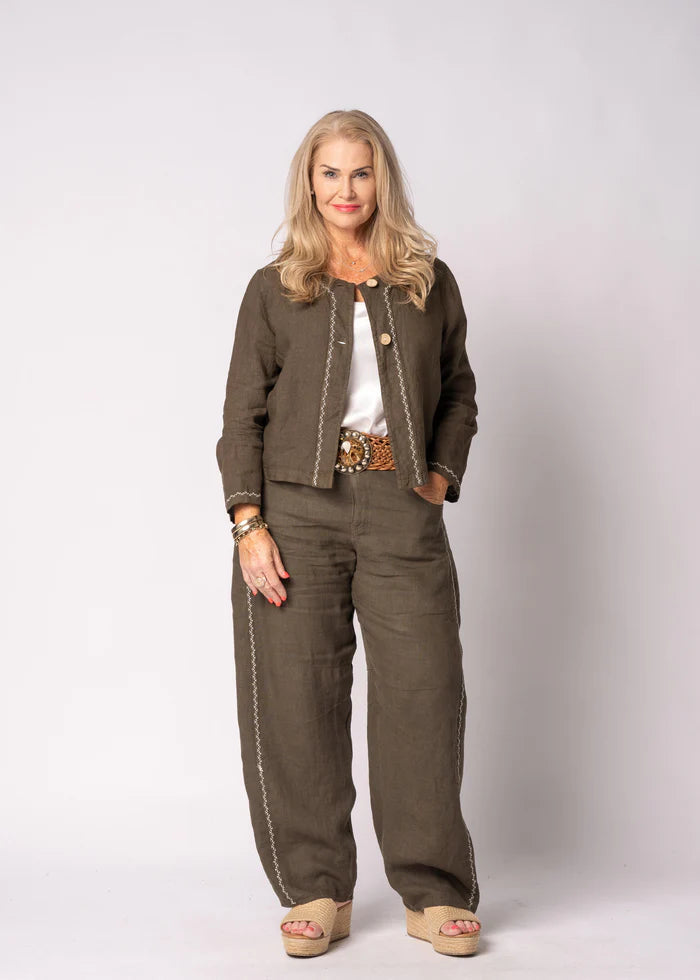 Teresa Linen Jacket