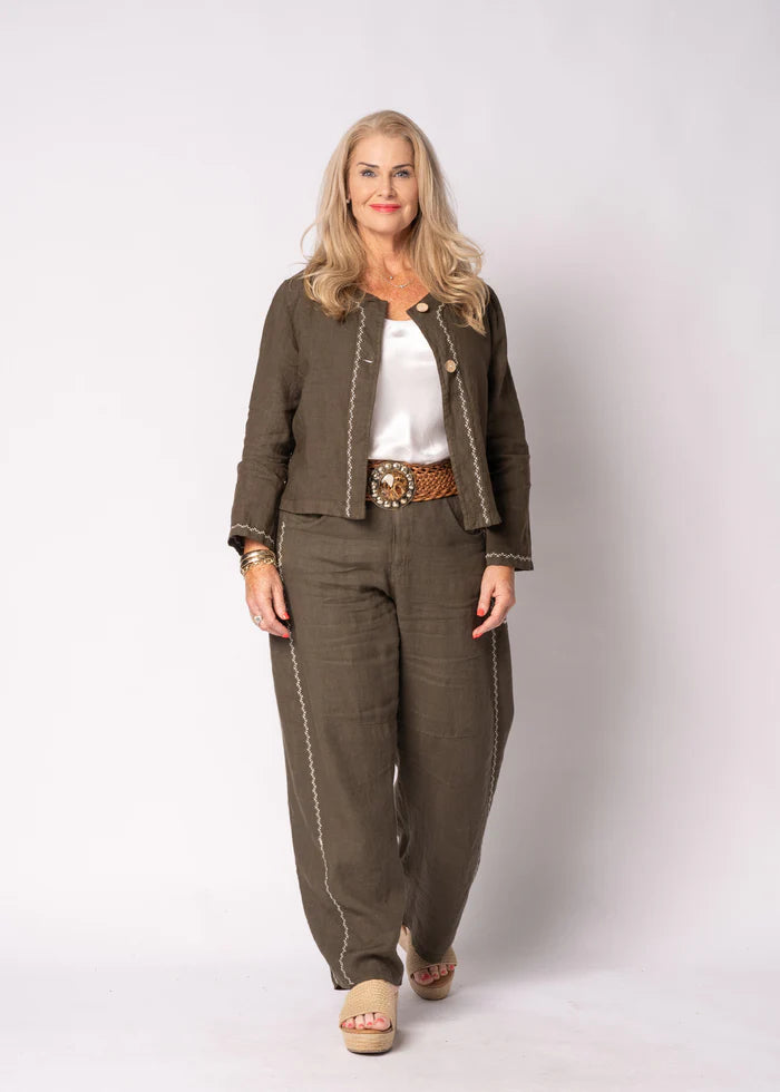 Teresa Linen Jacket