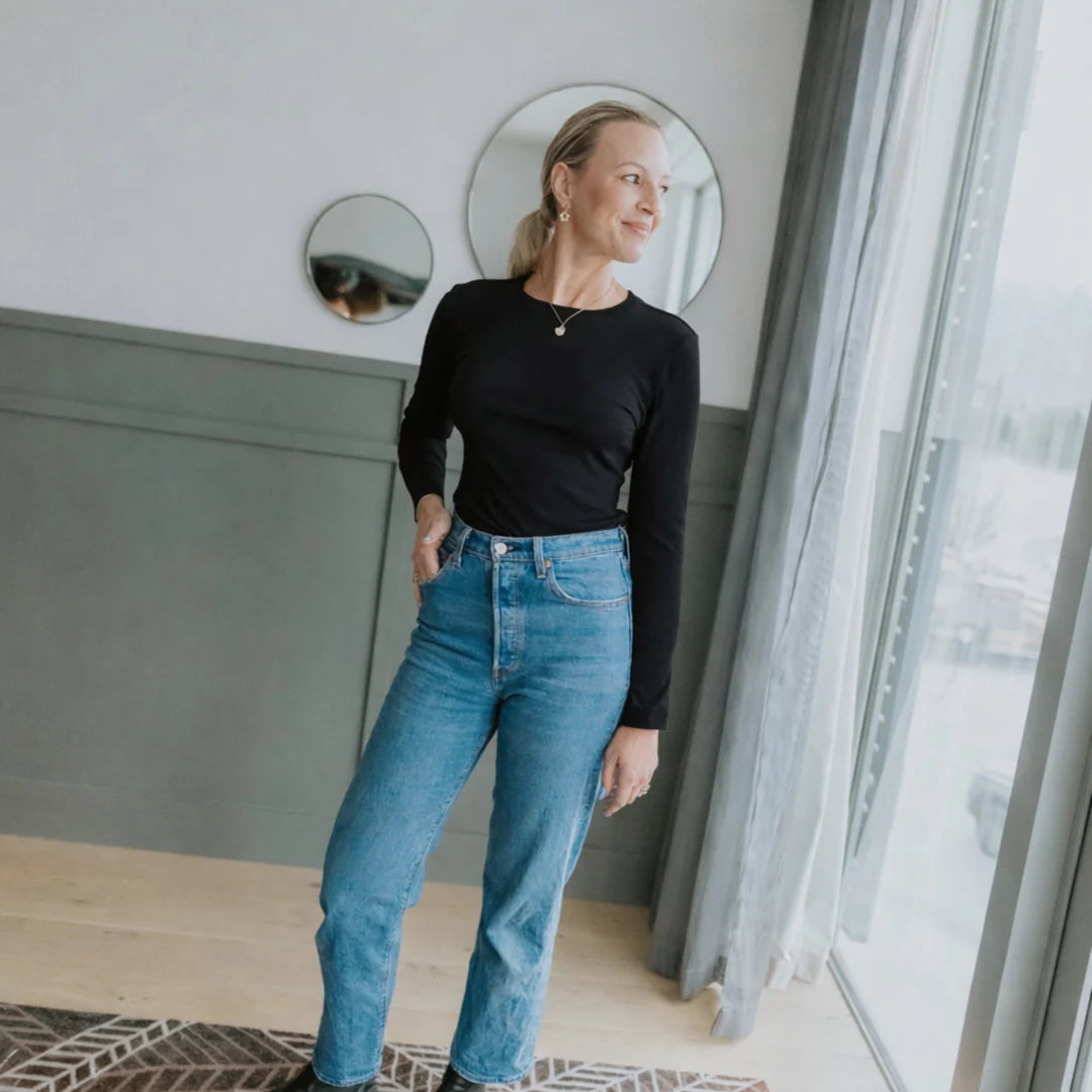 Lina Long Sleeve Rib Knit