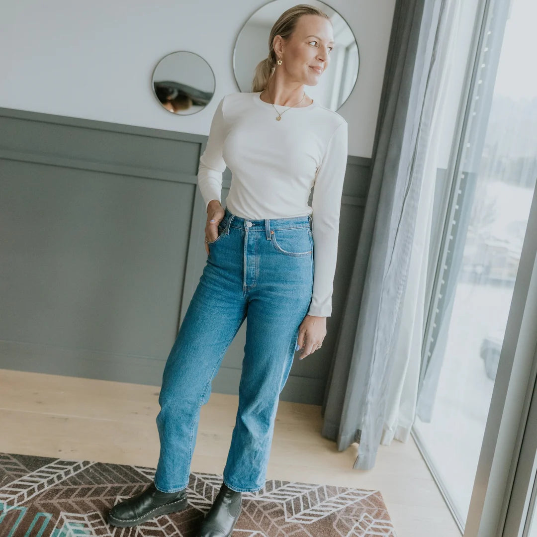 Lina Long Sleeve Rib Knit