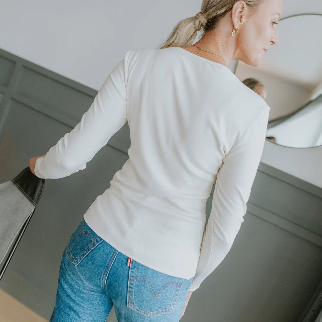 Lina Long Sleeve Rib Knit
