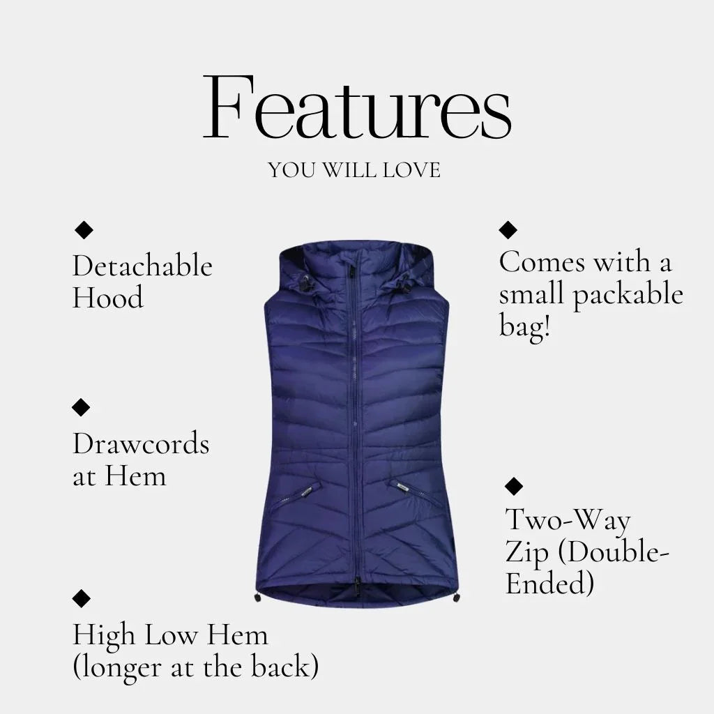 Mary-Claire 90/10 Packable Down Vest