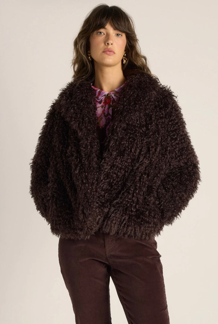 Wynn Cropped Fur Jacket