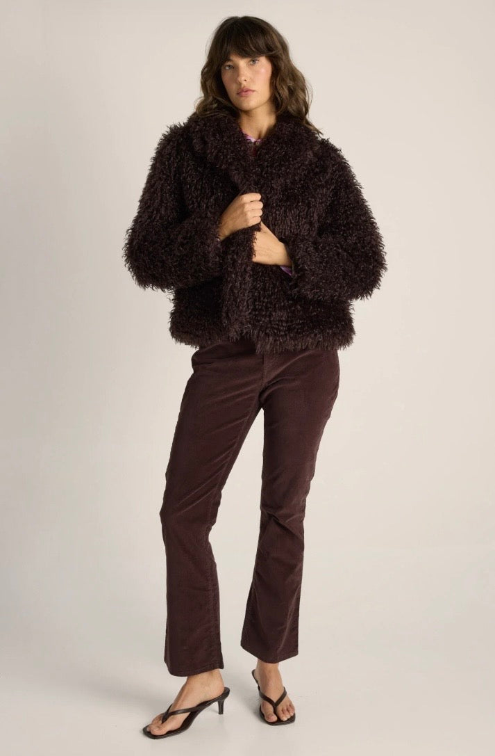 Wynn Cropped Fur Jacket