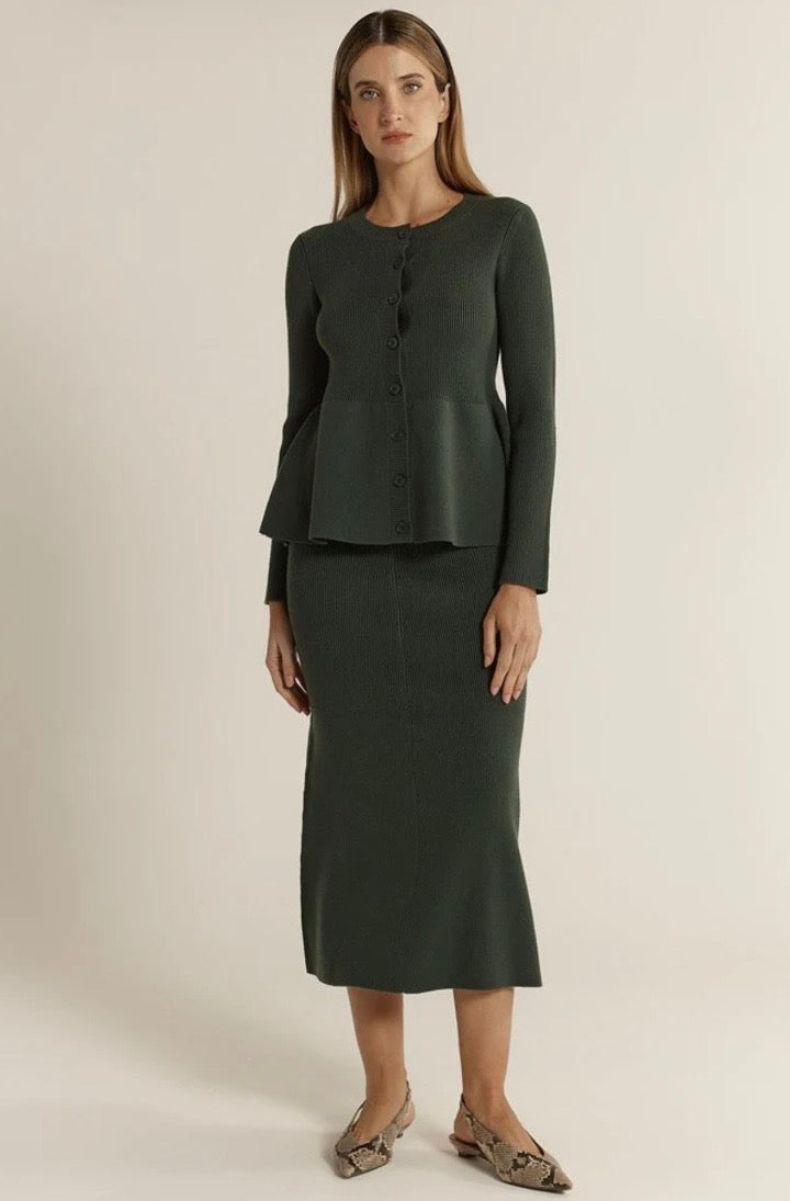Vale Peplum Cardigan