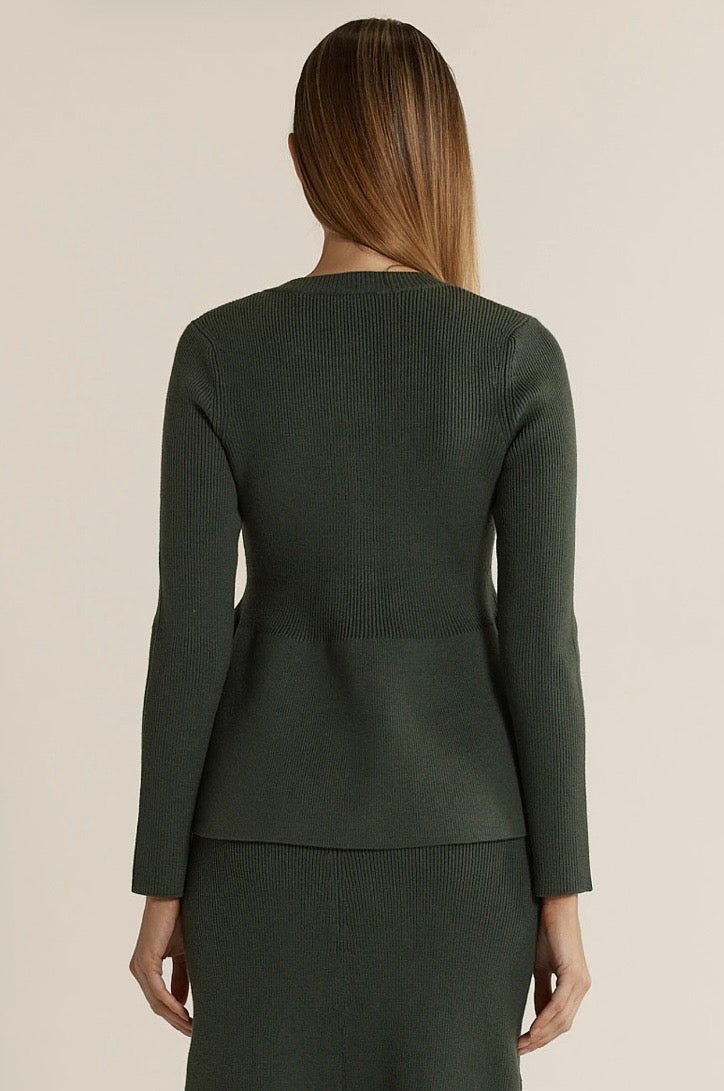 Vale Peplum Cardigan