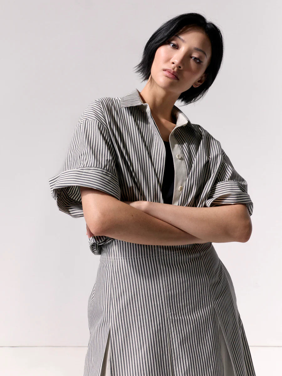 Mono Stripe Overshirt