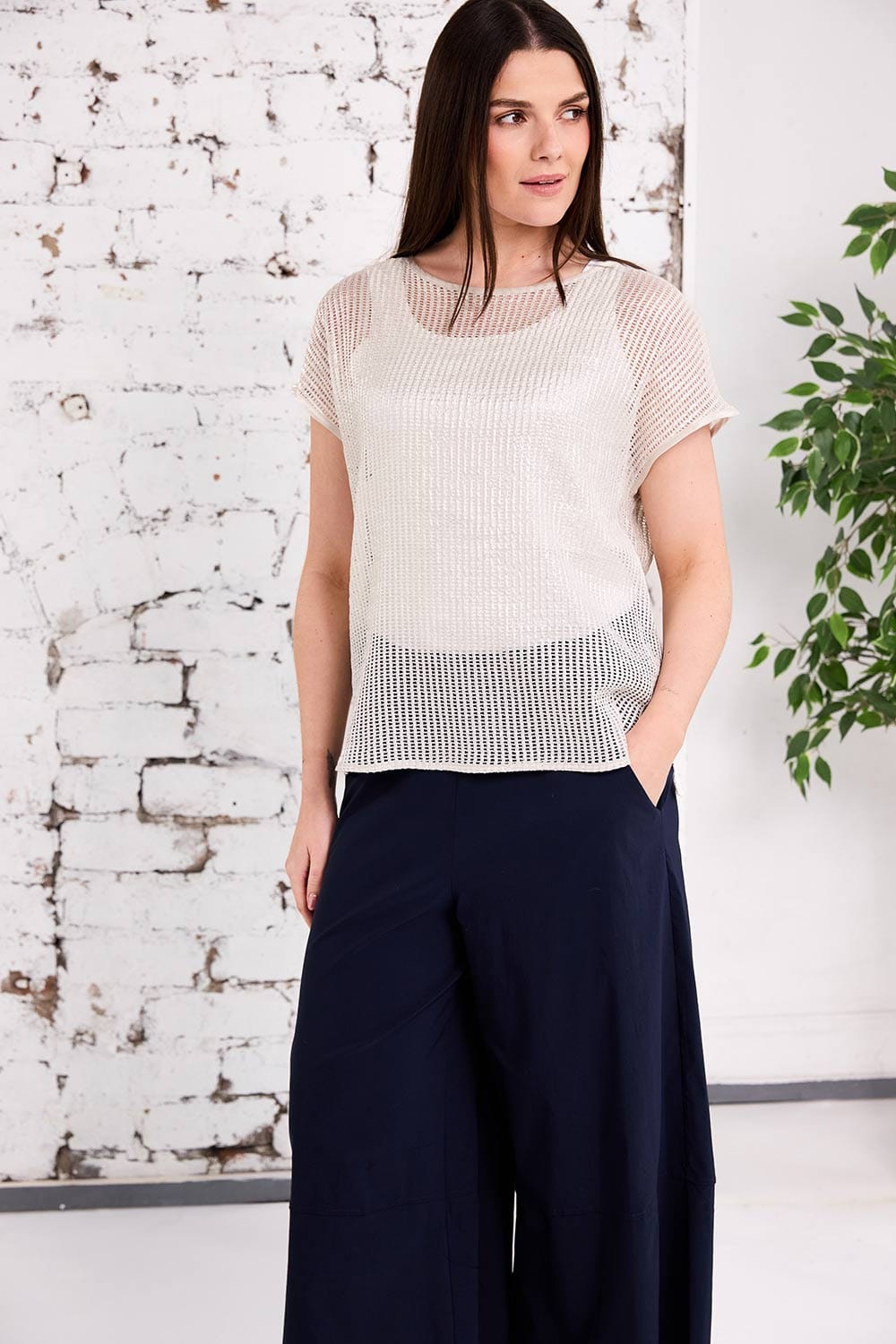 Cotton Hem Trouser