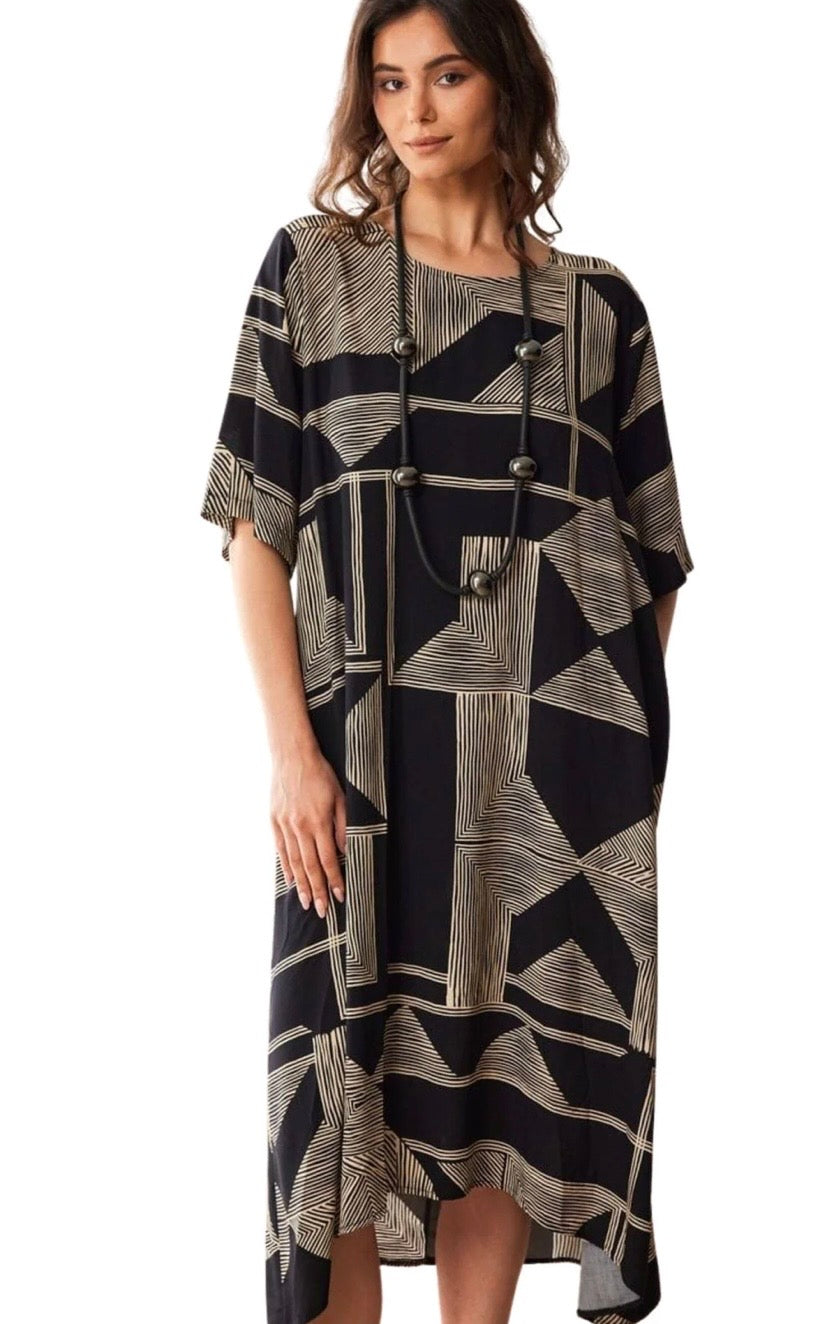 Geo Print Dress