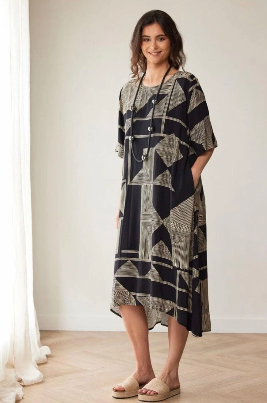 Geo Print Dress