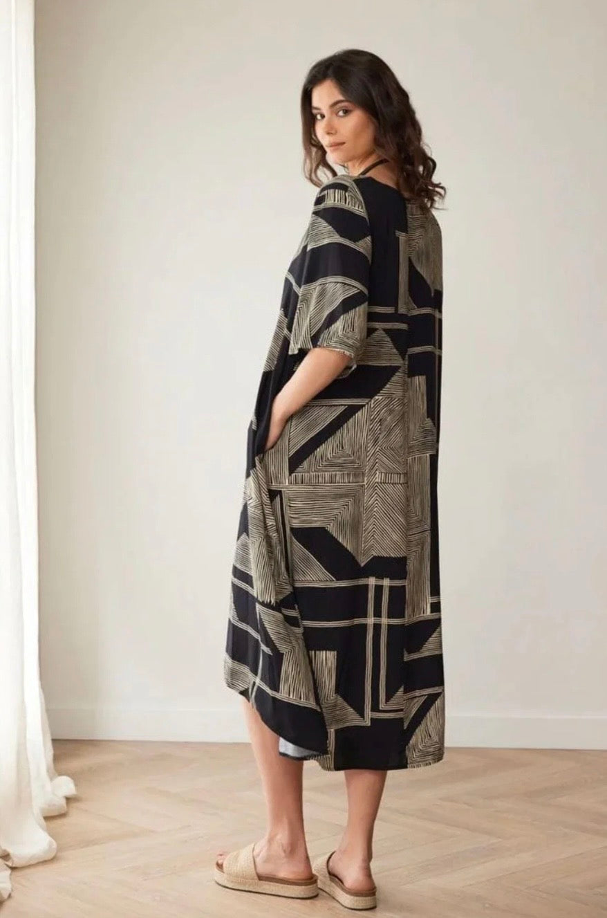 Geo Print Dress