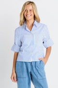 Cropped Poplin Shirt