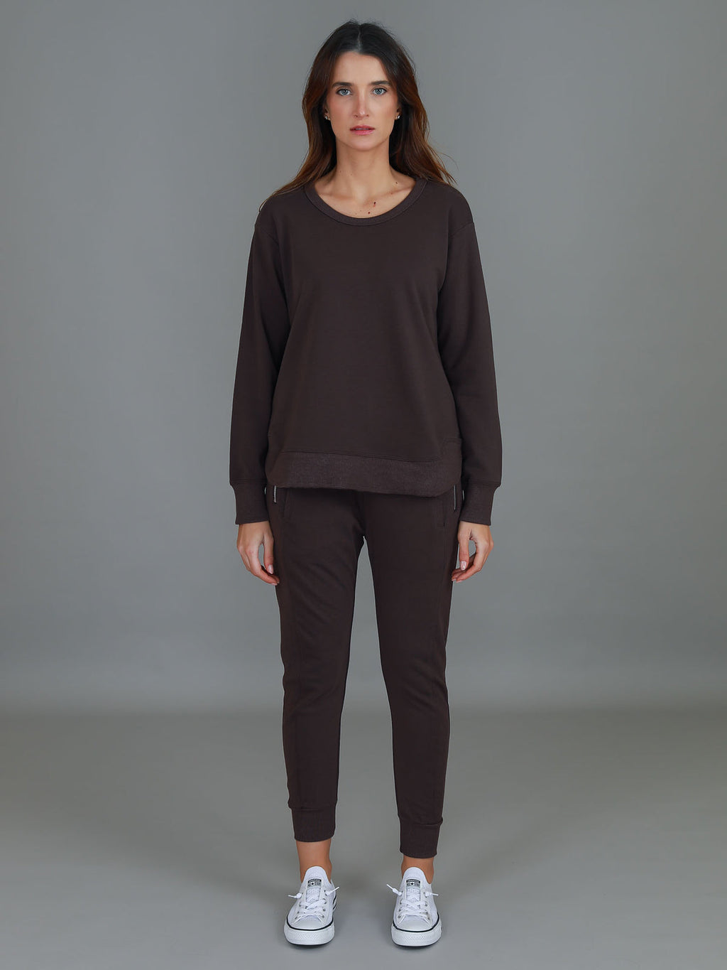 Charlette Curve Hem Sweater