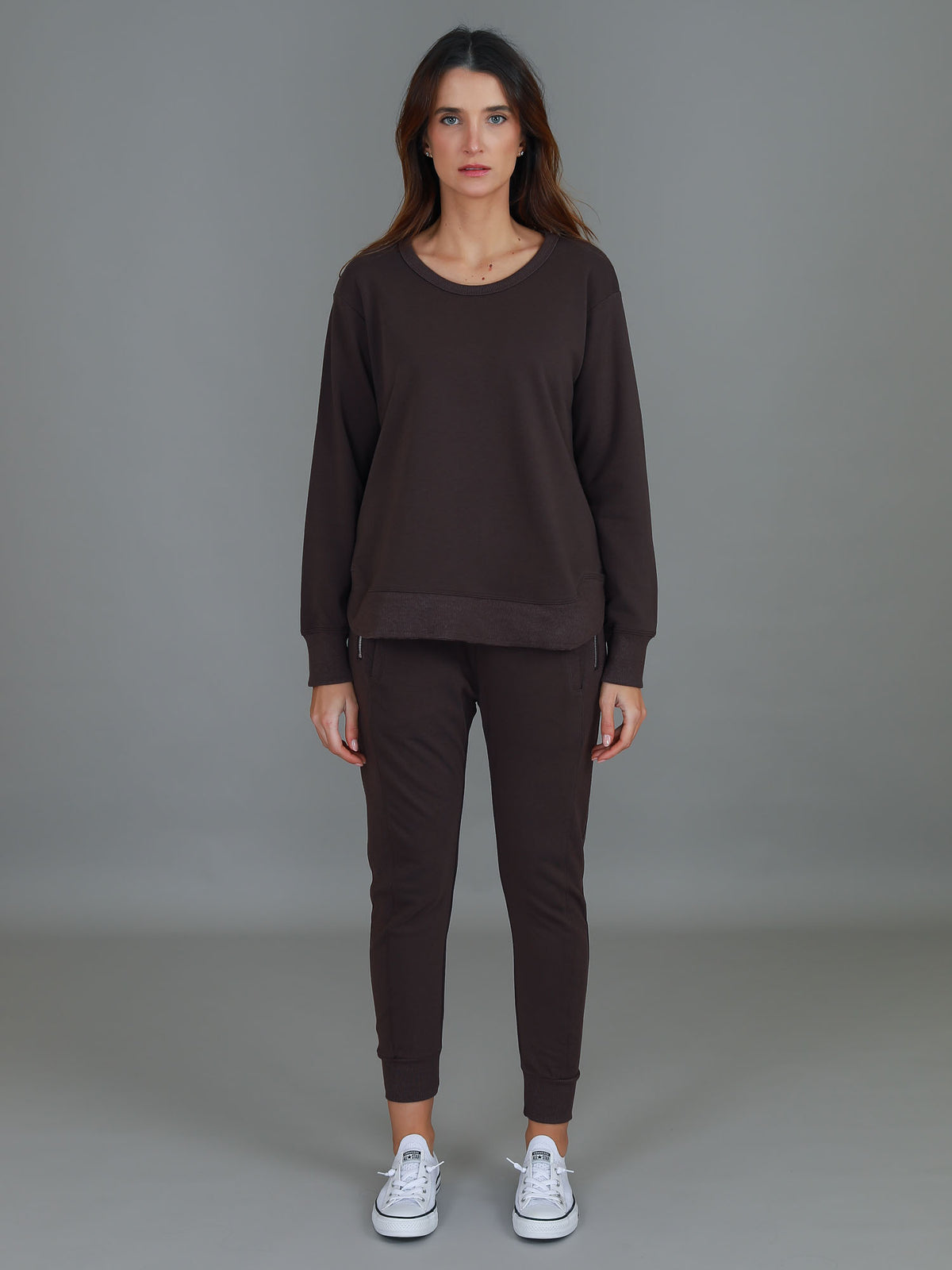 Charlette Curve Hem Sweater