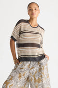 Stripe Lace Top
