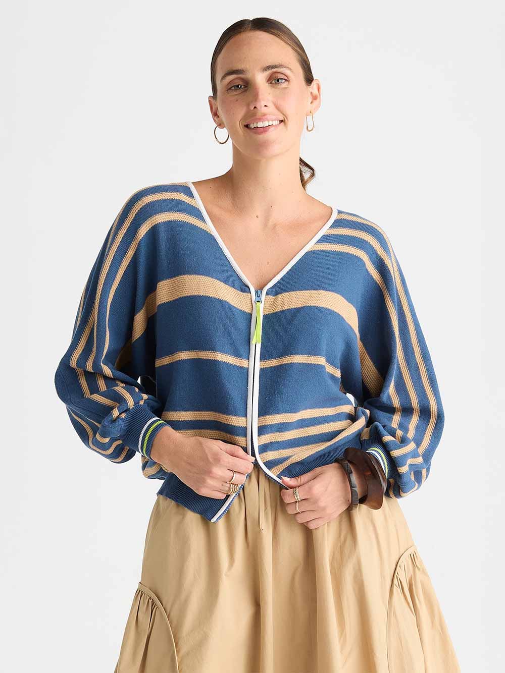 Statement Zip Cardi