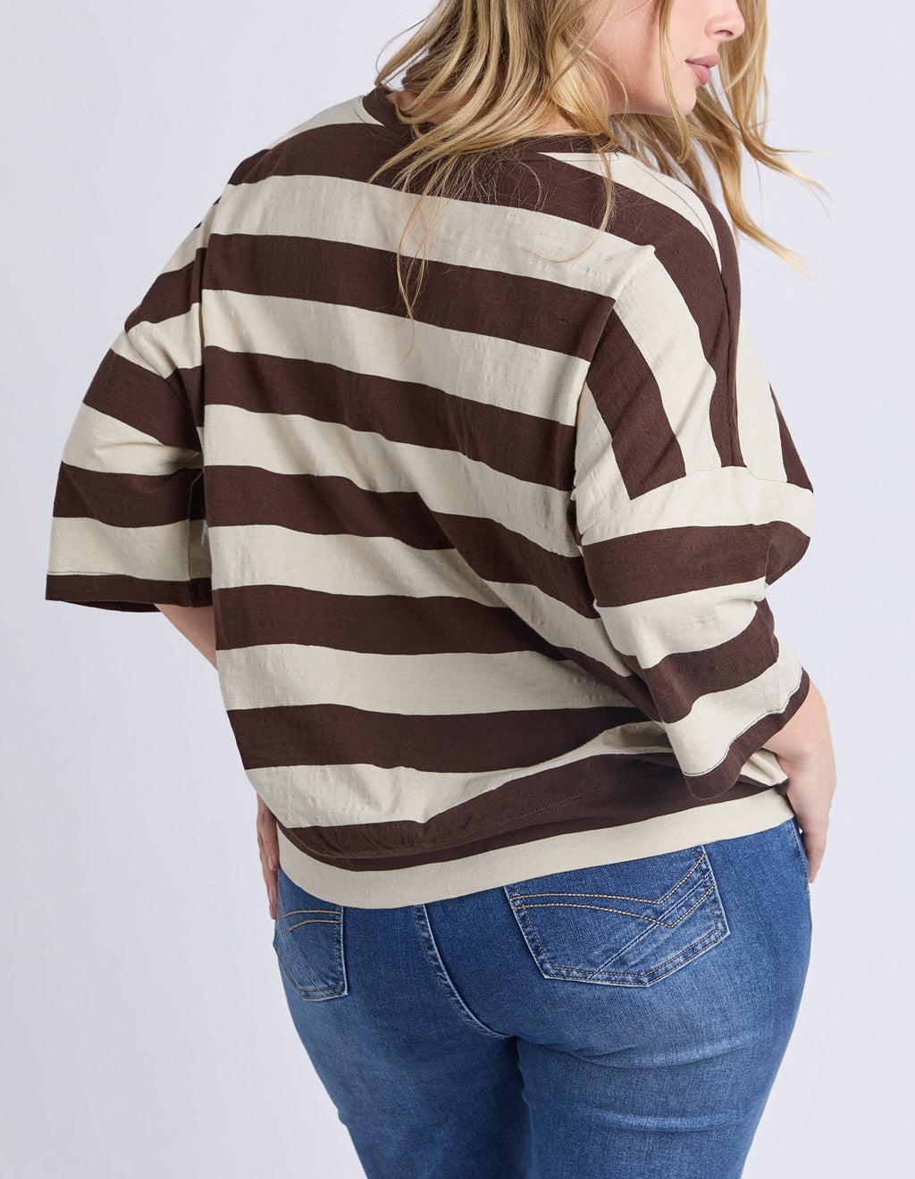 Mazie Block Stripe Sweat