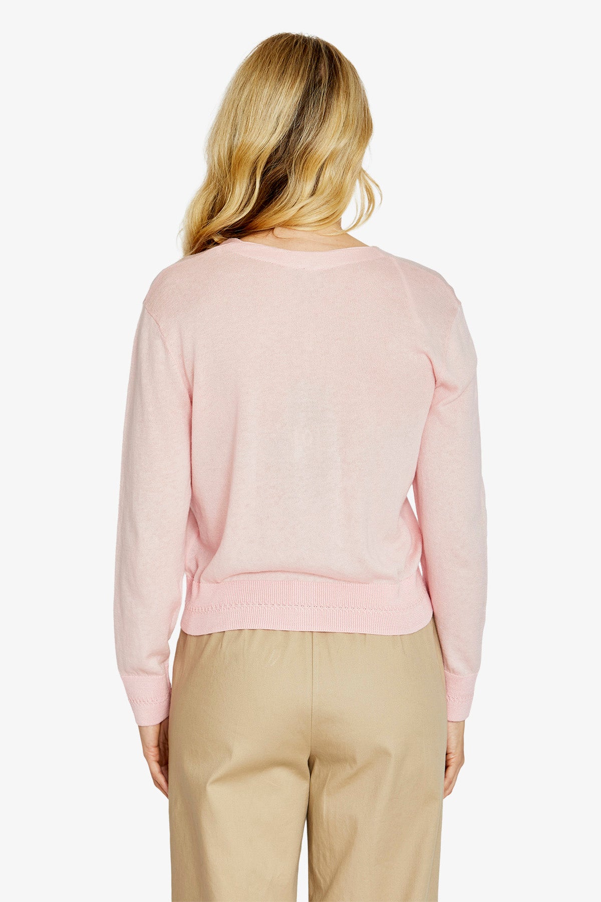 Bev V-Nk Button Cardigan