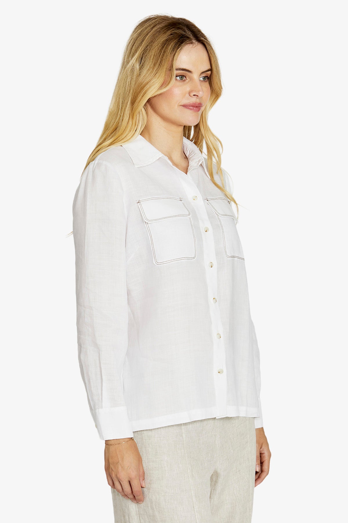 Rita Contrast Stitch Shirt