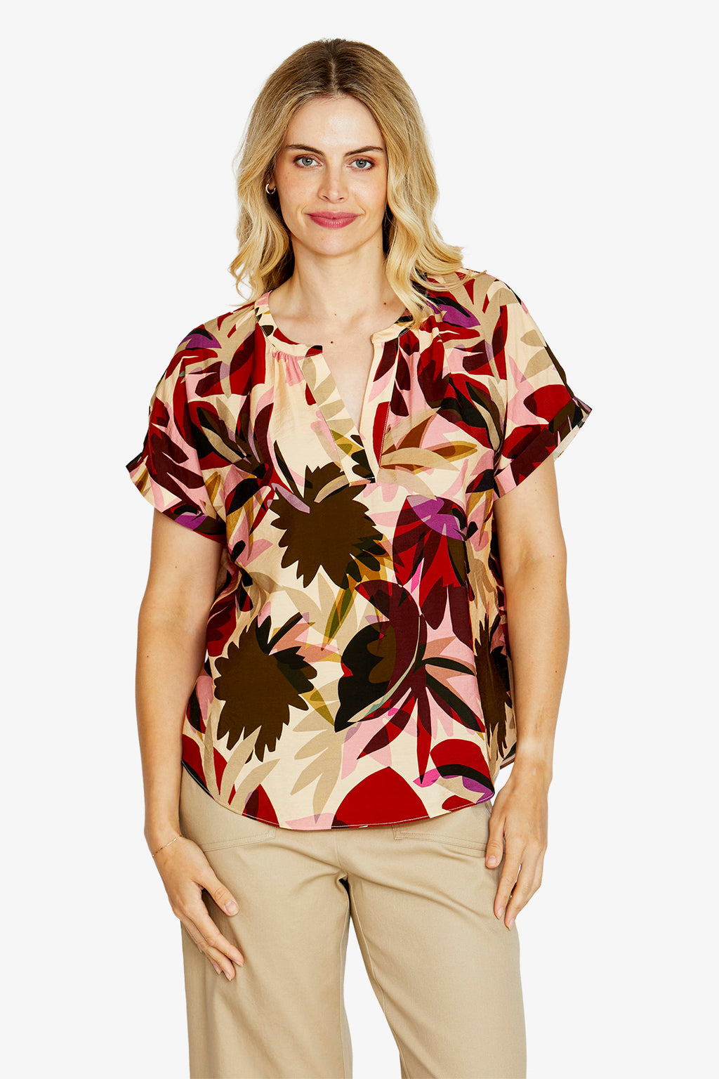 Mariana V-Nk S/Slv Blouse