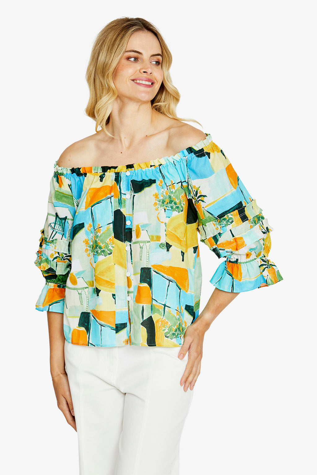 Alessia Peasant Top