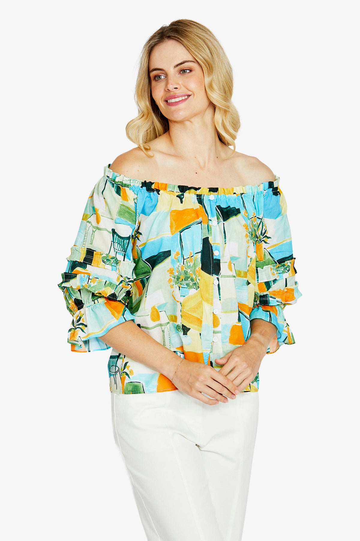 Alessia Peasant Top