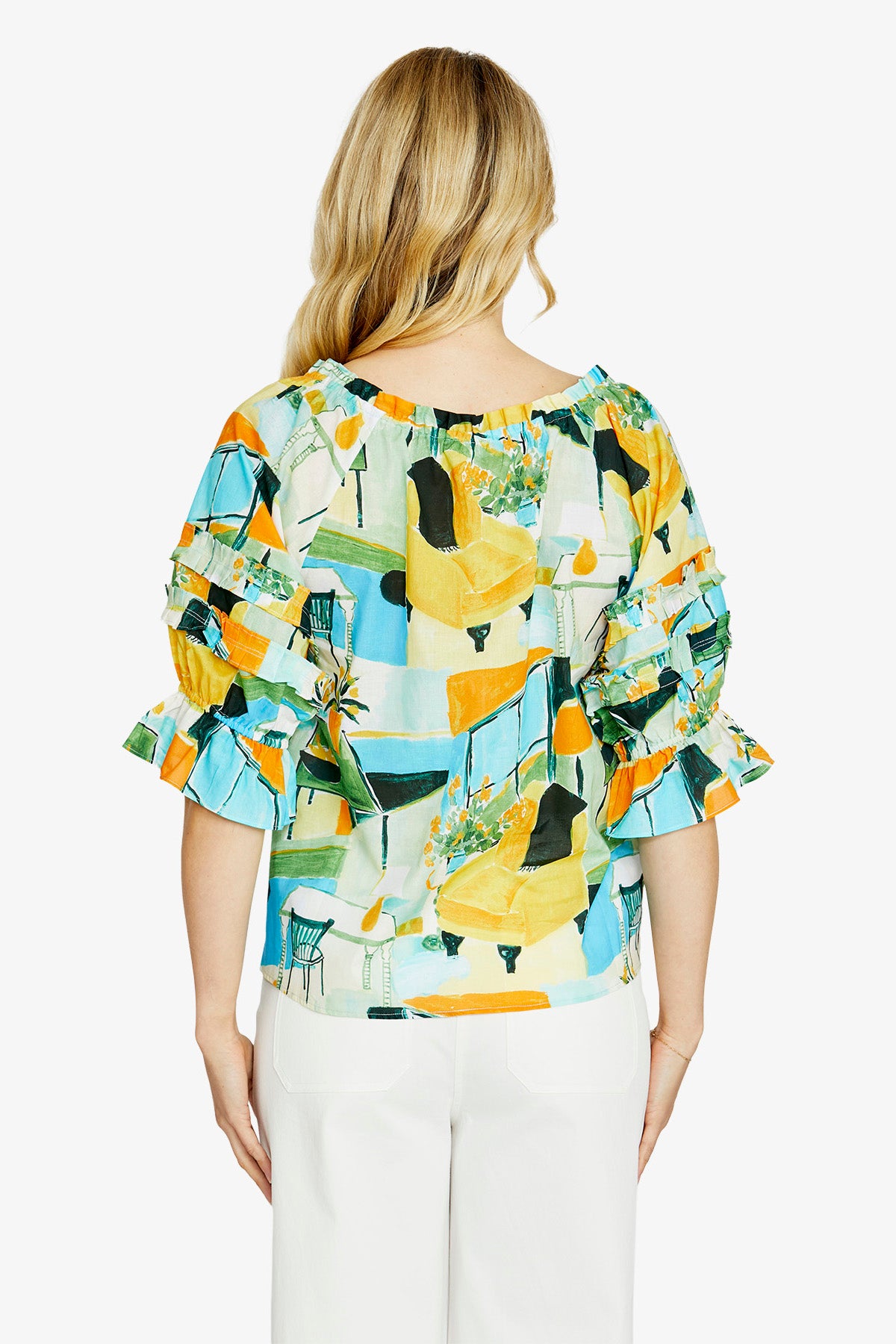 Alessia Peasant Top