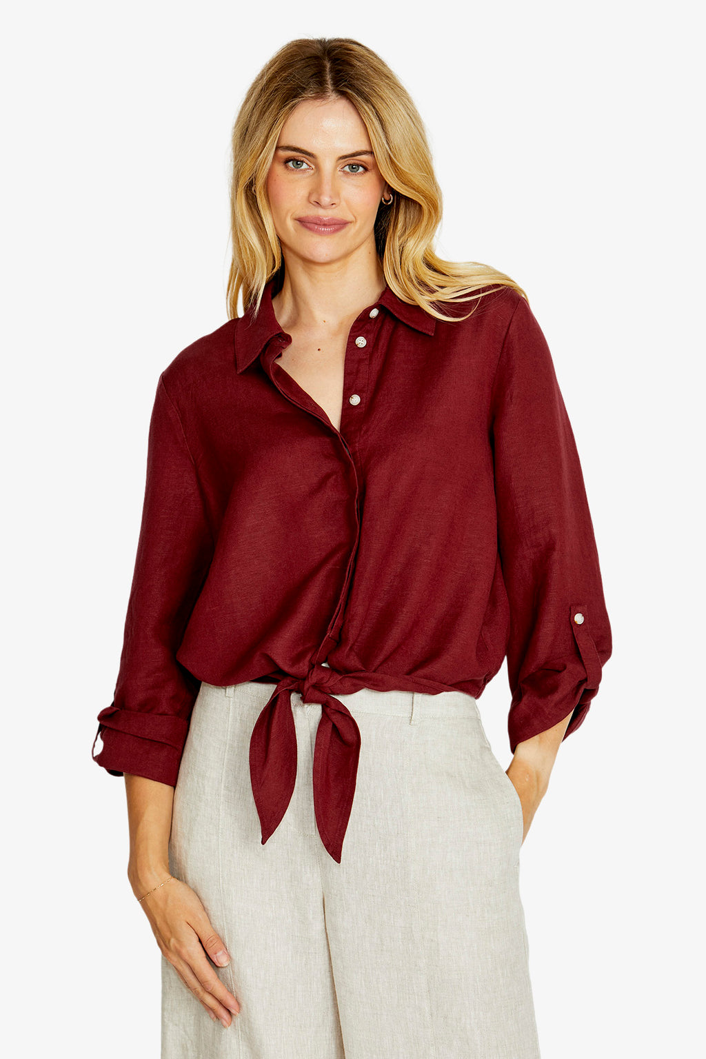 Lilla Tie Front Shirt
