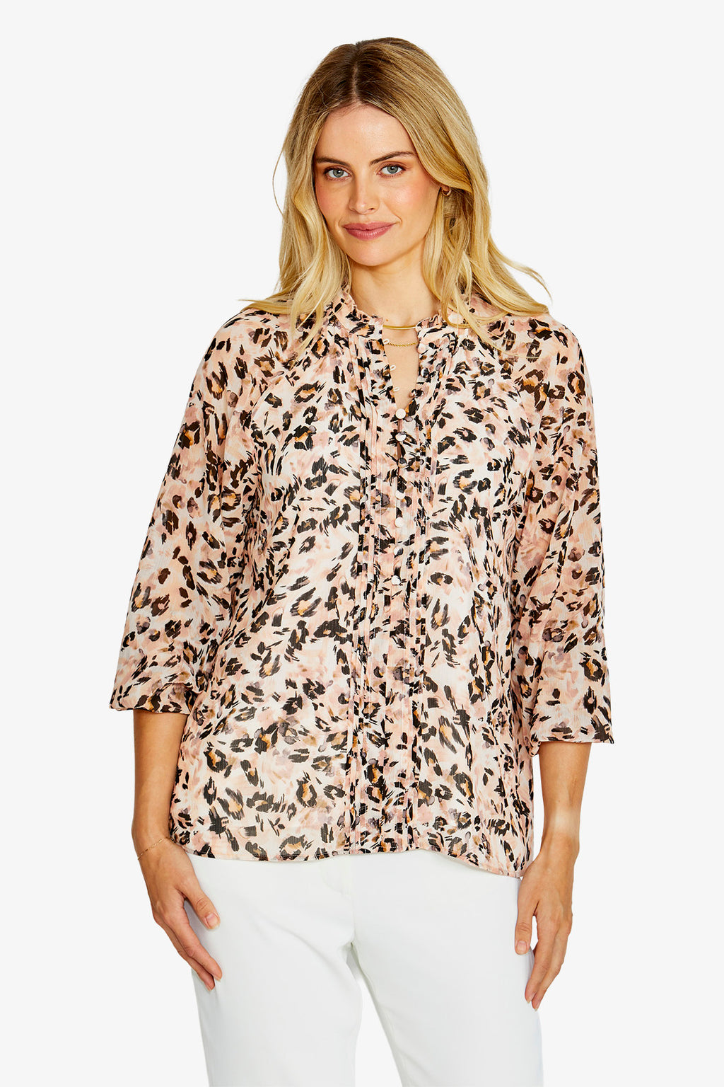 Jaguar Prt L/Slv Blouse
