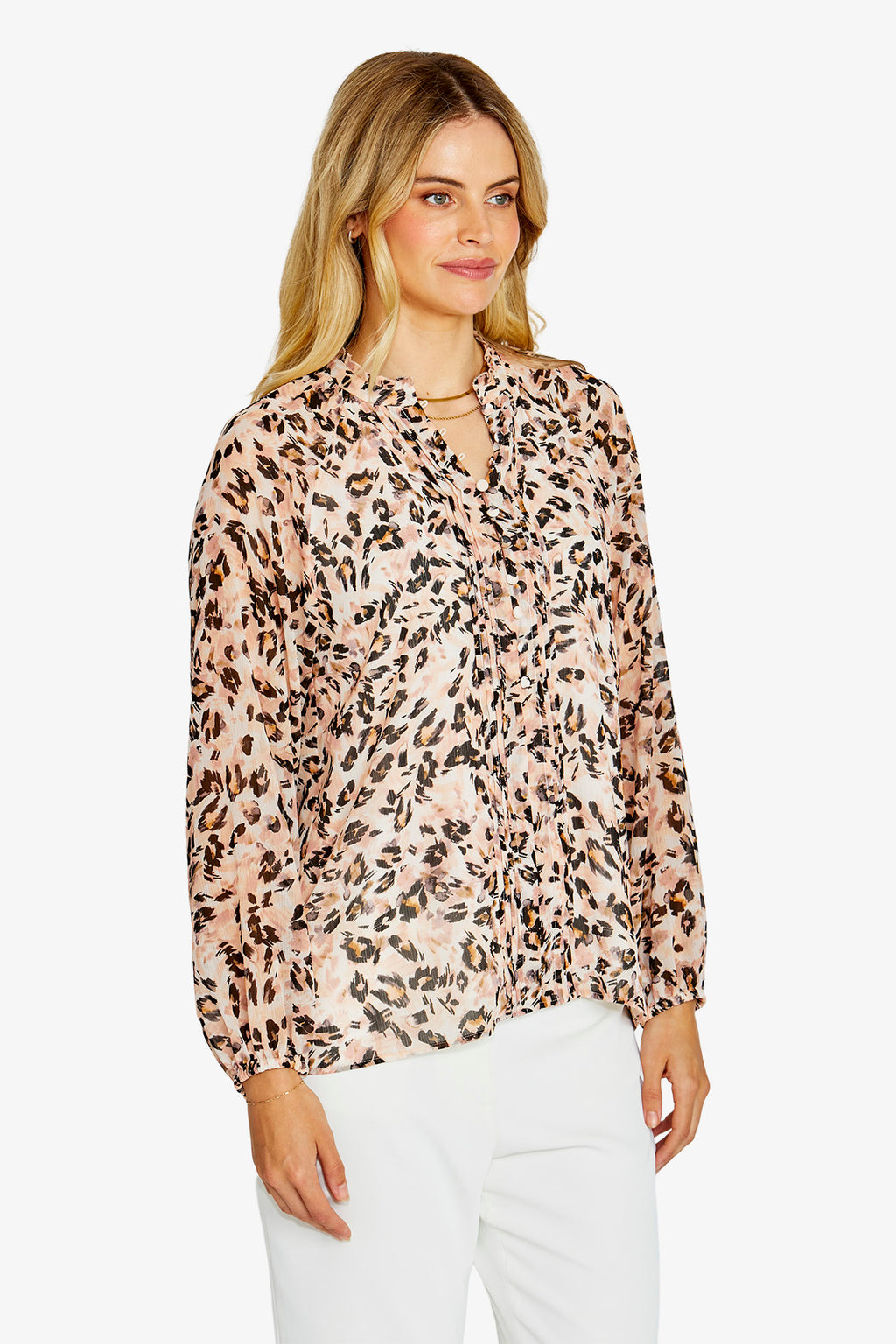 Jaguar Prt L/Slv Blouse