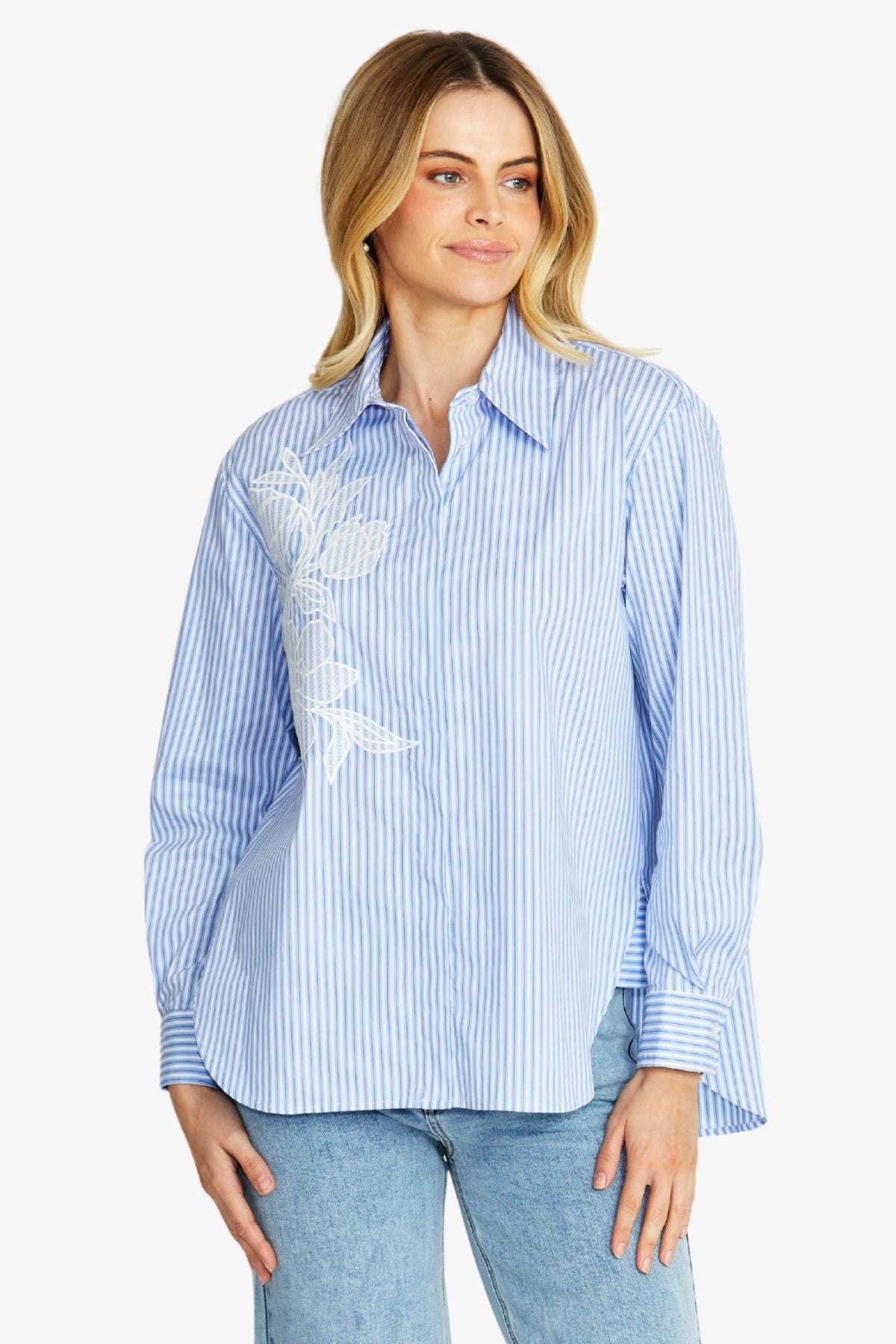 Stella Blue Stripe Shirt