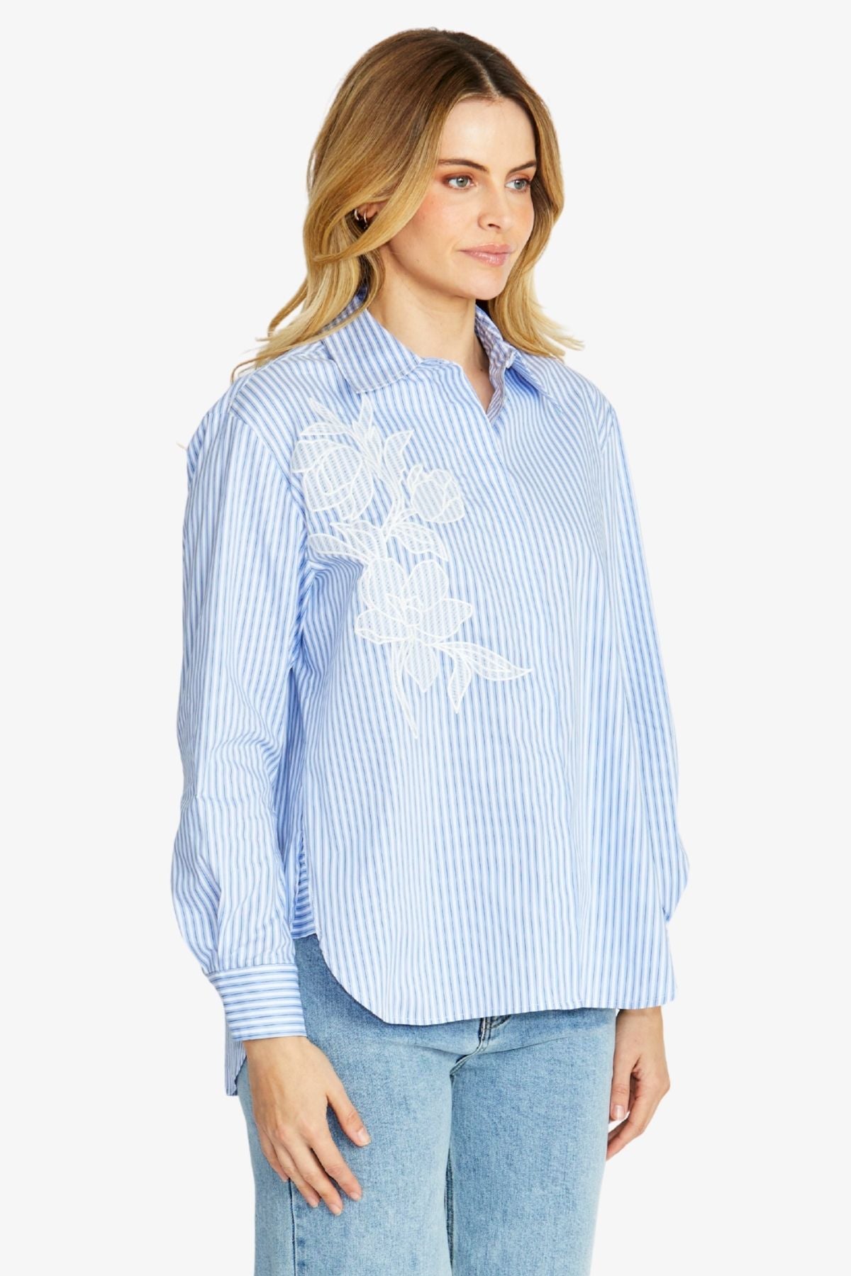 Stella Blue Stripe Shirt