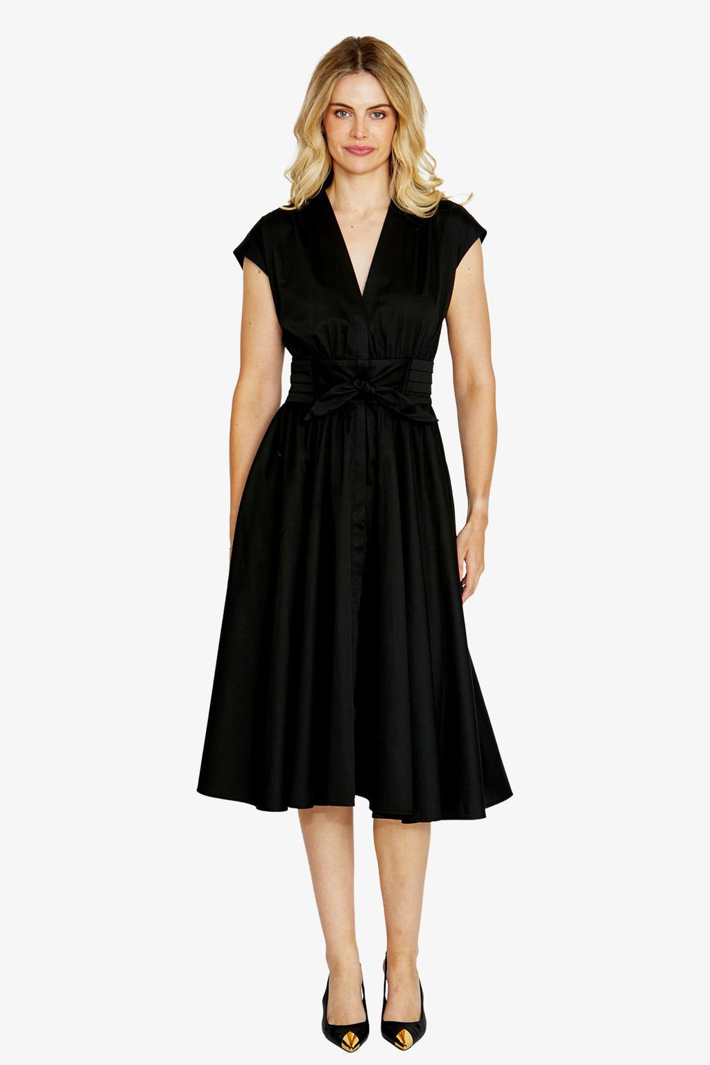 Esme Tie Front Maxi Dress