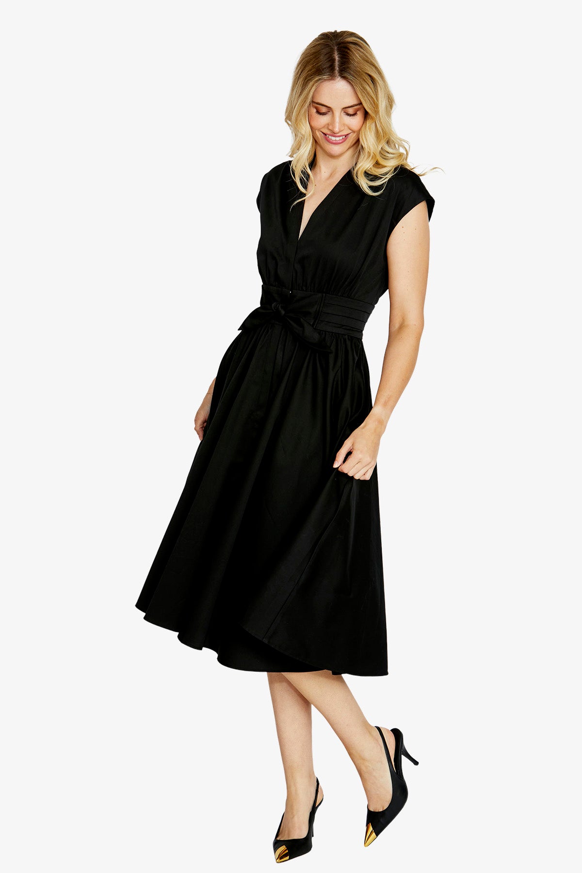 Esme Tie Front Maxi Dress