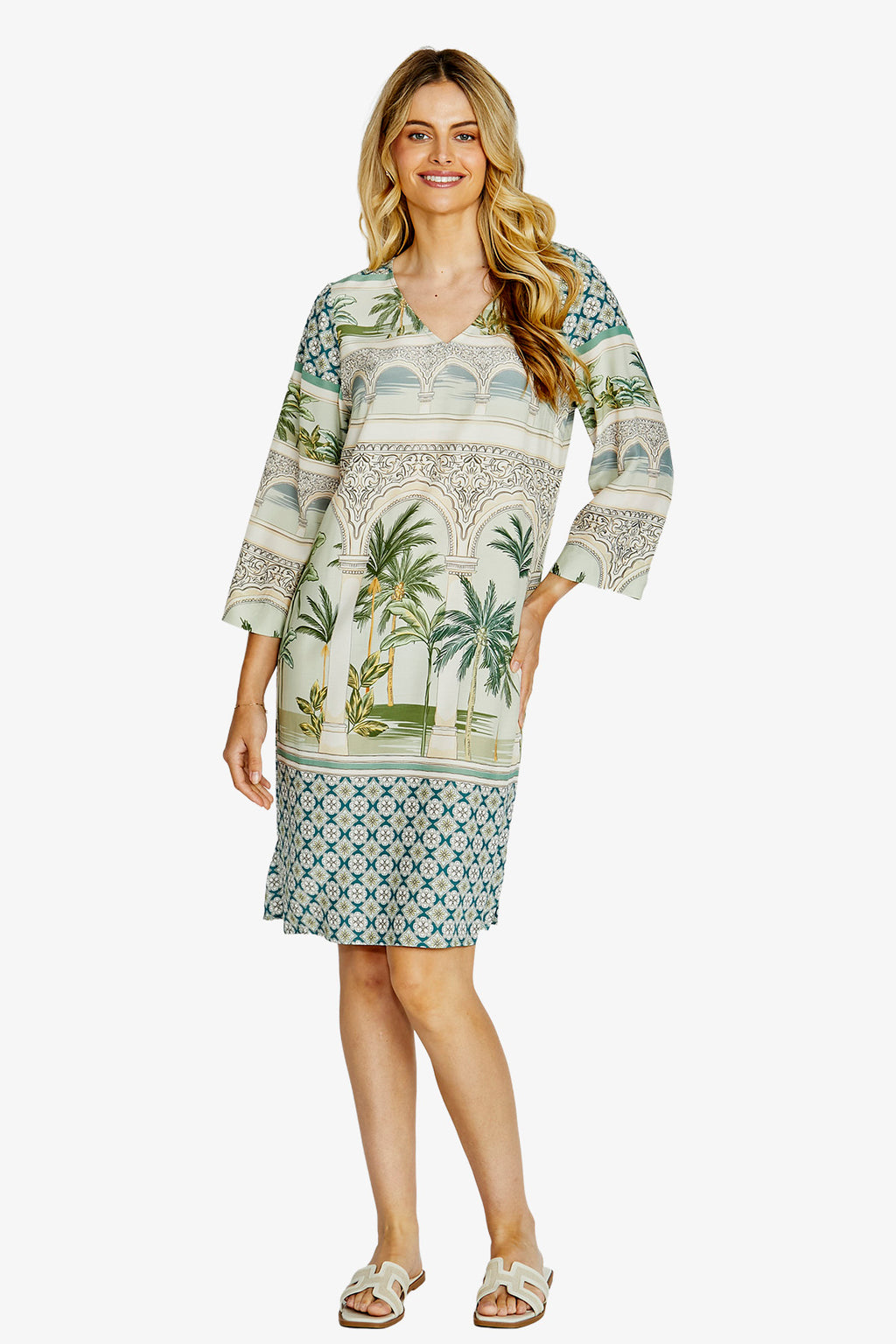 Lani V/Nk Shift Dress