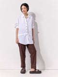 Tuck Detail Linen Overshirt