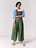 Deep Pleat Pocket Culotte