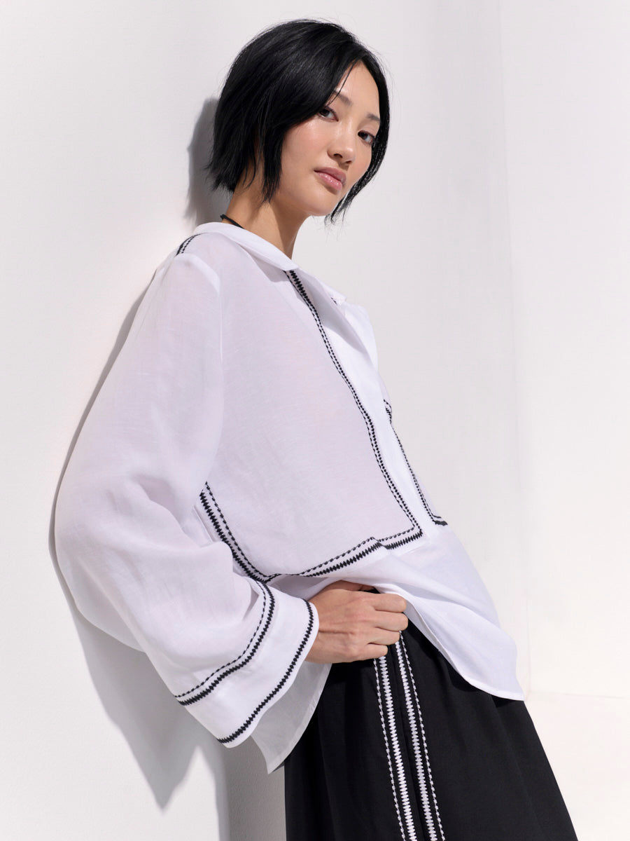 Embroidered Overshirt
