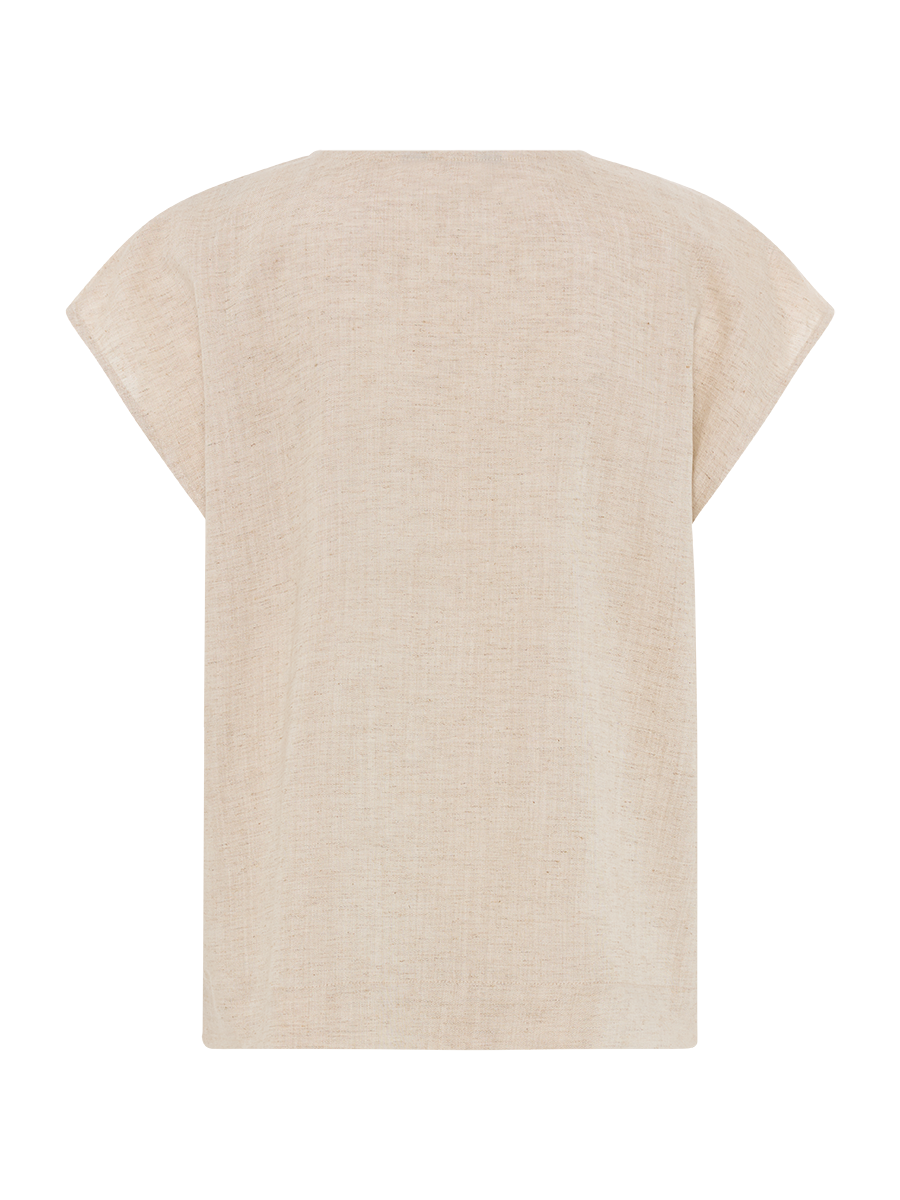 Raw Textured Pintuck Top