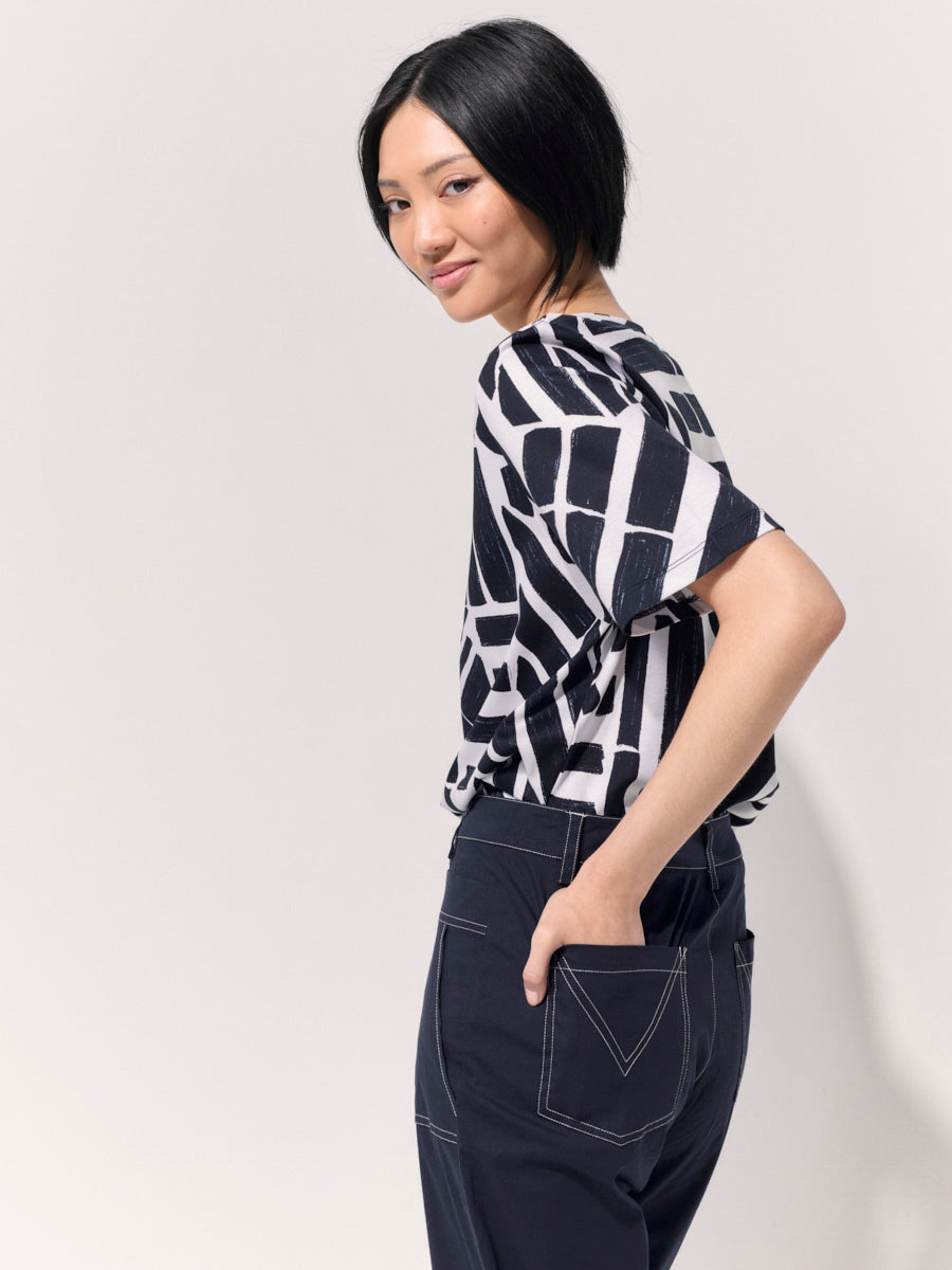 Mixed Medley Striped Tee