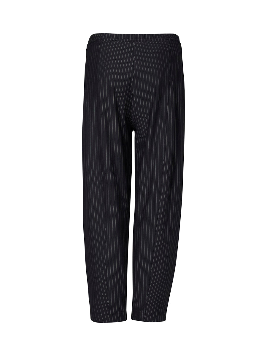 Pinstripe Ponte Barrel Leg Pant
