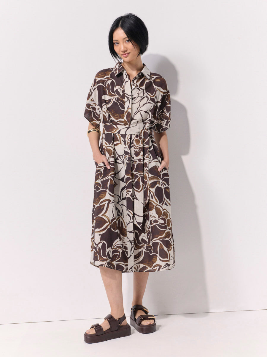 Floral Drift Shirtdress