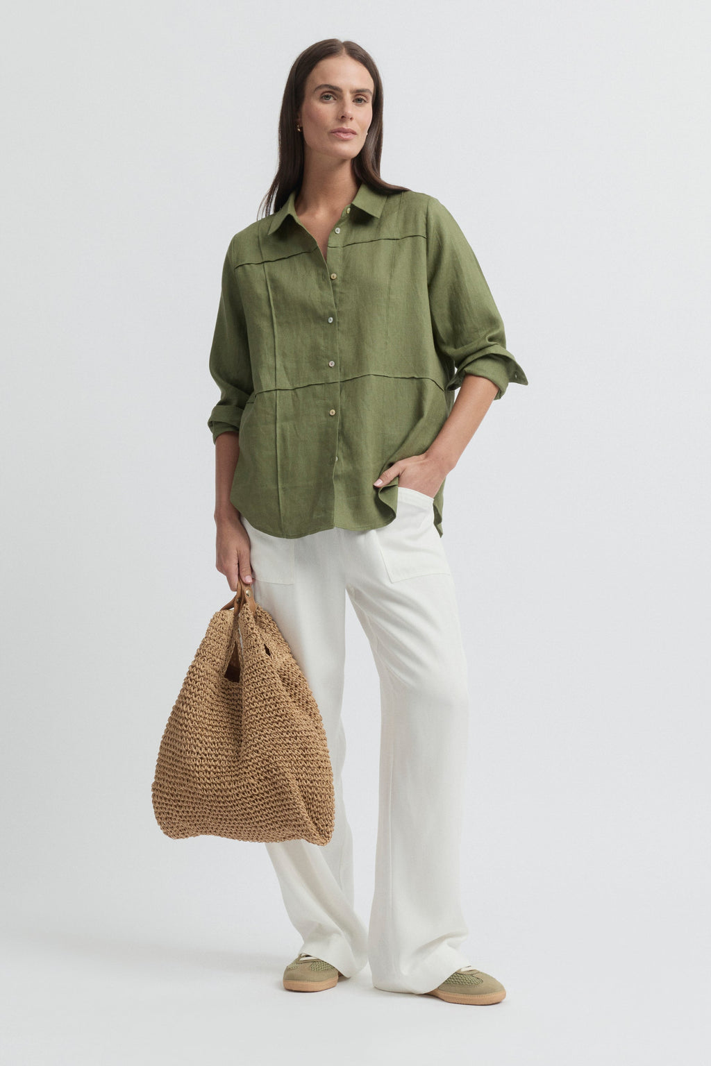 Tirari Pintuck Shirt